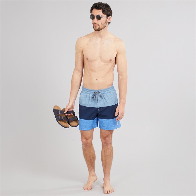 Hurley Mens Colour Block Volley Swim Shorts Baby Blue - Image 3