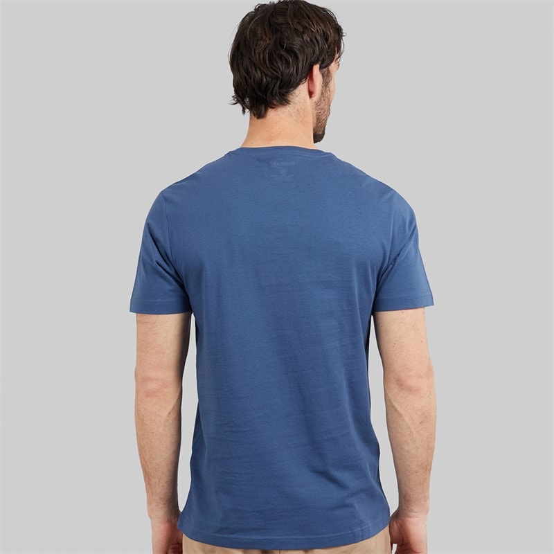 Hurley Mens Dessert Trippin Graphic T-Shirt Industrial Blue - Image 2