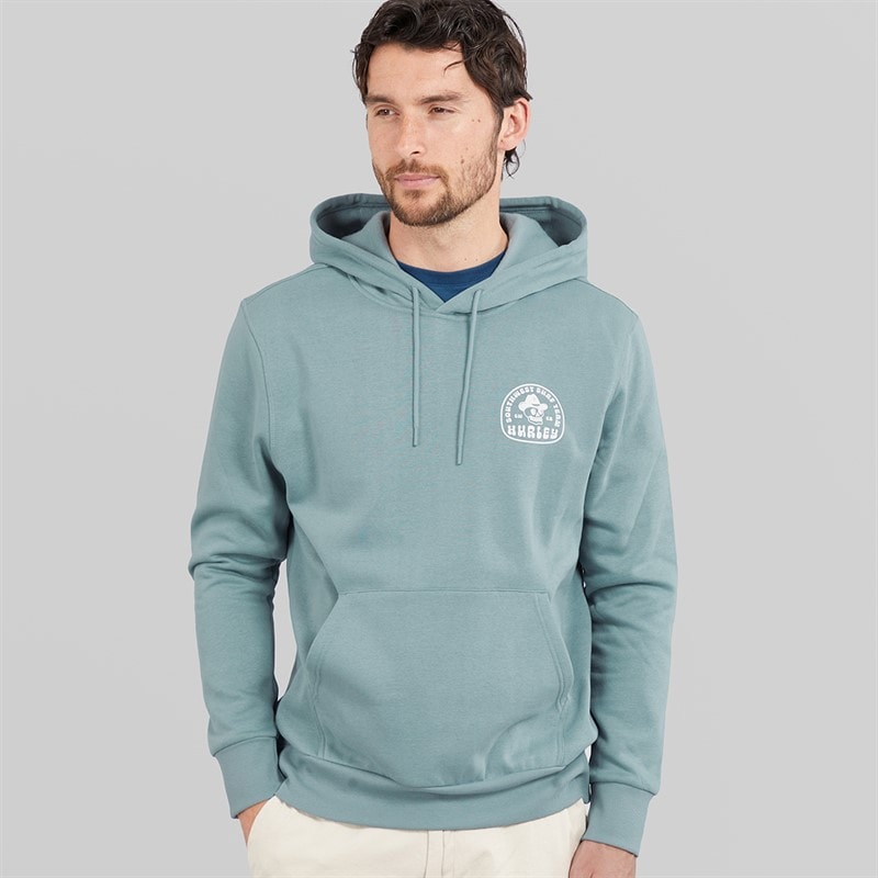Hurley Mens South West Surf Hoodie Grey/Blue - Image 2