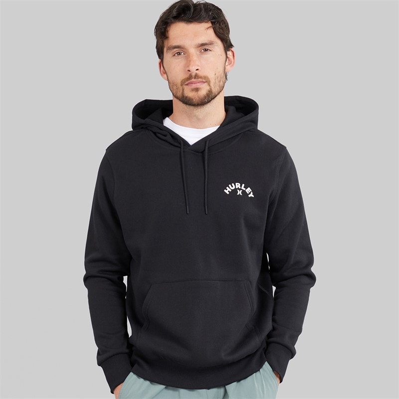 Hurley Mens Flame Eyed Hoodie Black - Image 2