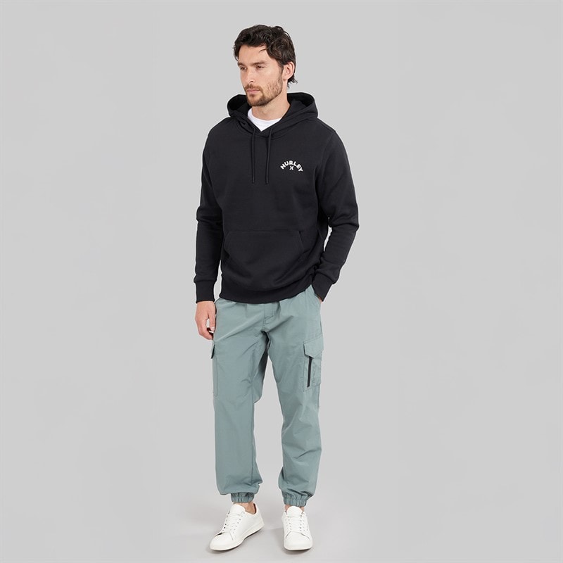 Hurley Mens Flame Eyed Hoodie Black - Image 4