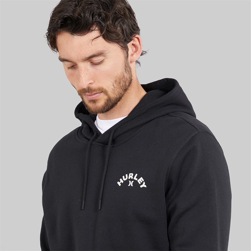 Hurley Mens Flame Eyed Hoodie Black - Image 5