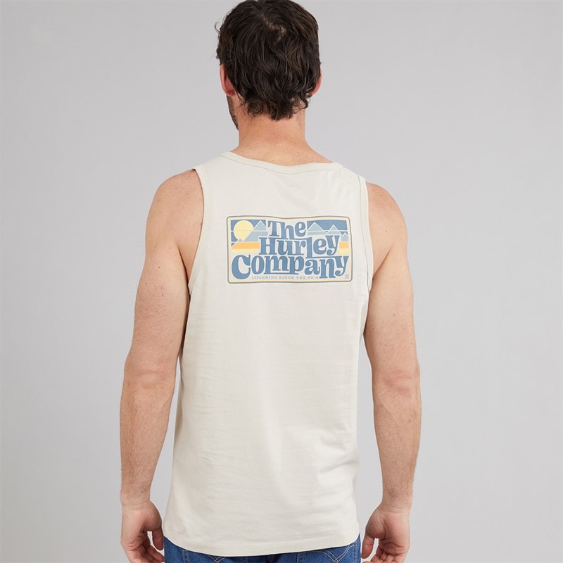 Hurley Mens 90's Graphic Vest Ivory - Image 3