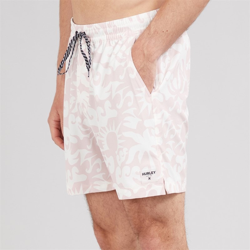 Hurley Mens Sunny Seaside Volley Swim Shorts Dark Beige