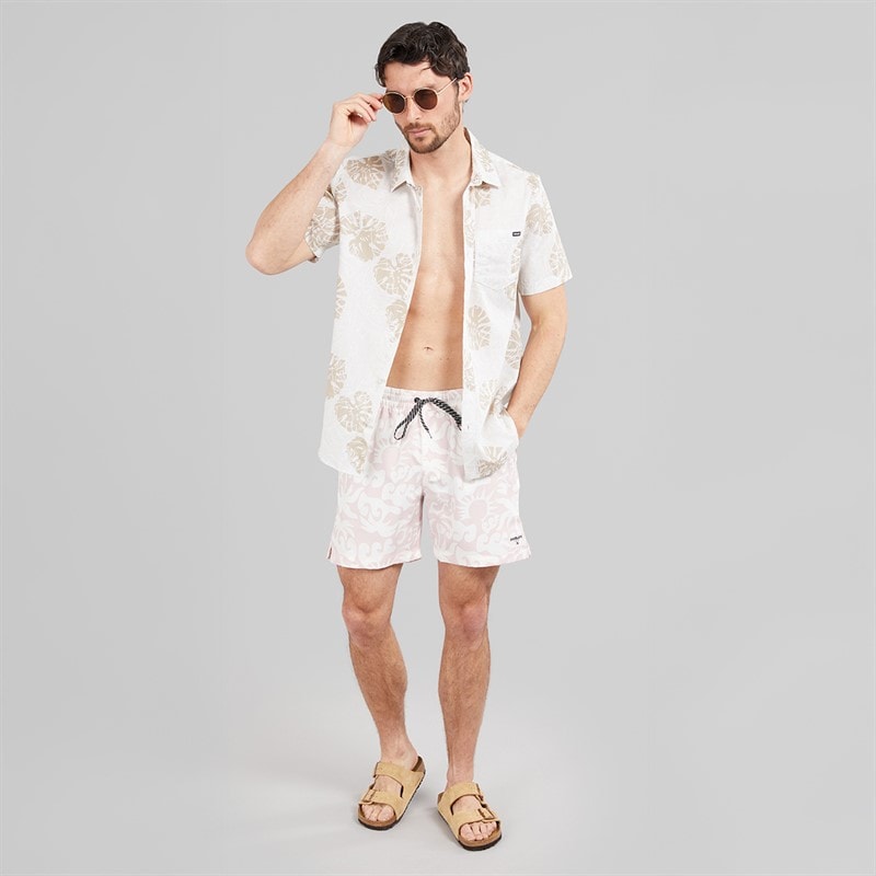 Hurley Mens Sunny Seaside Volley Swim Shorts Dark Beige - Image 4