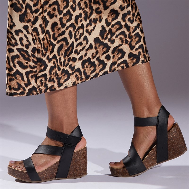 Blowfish Womens Hydra Sandals Black Pisa