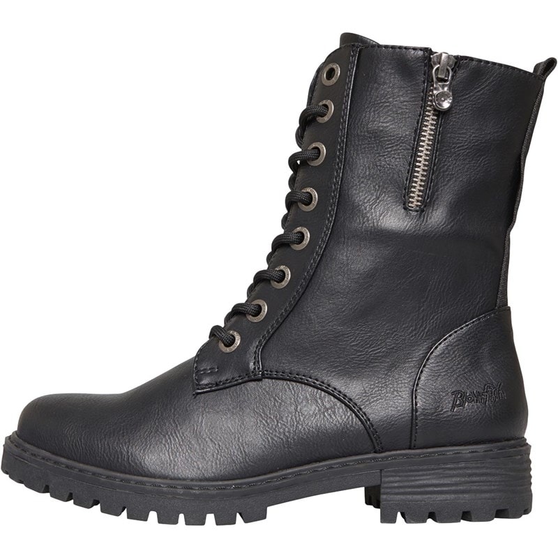 Blowfish Womens Ruffle Boots Black Bronco