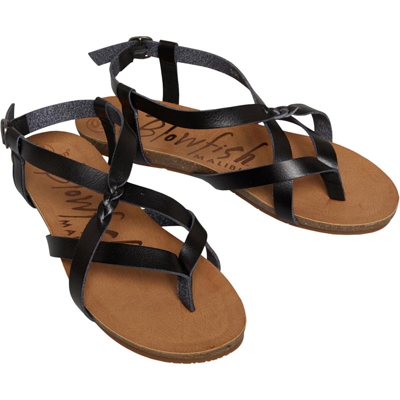 Blowfish Womens Granola-B Sandals Black Dyecut - Image 2