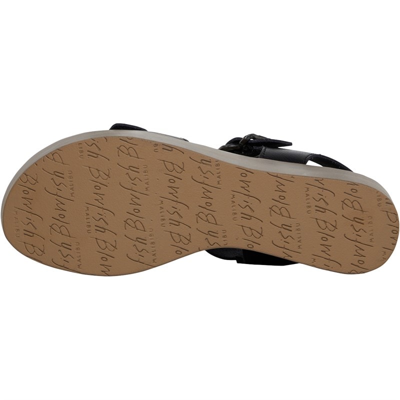 Blowfish Womens Leeds Platform Sandals Black Dyecut - Image 3
