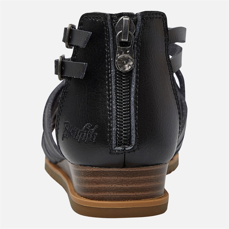 Blowfish Womens Bloomy Ankle Strap Sandals Black Dyecut - Image 3