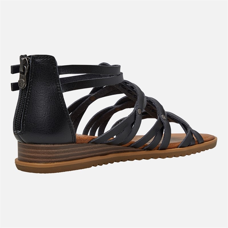 Blowfish Womens Bloomy Ankle Strap Sandals Black Dyecut - Image 5