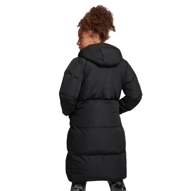 Juicy Couture Girls Longline Puffer Coat Black - Image 2