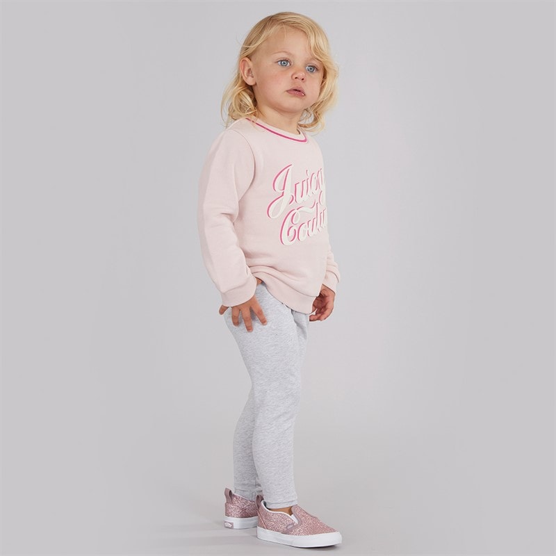 Juicy Couture Girls Sweatshirt And Leggings Set Strawberry Cream - Image 2