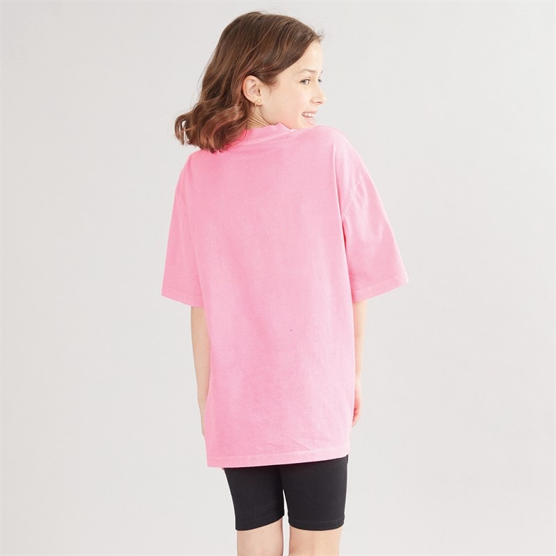 Juicy Couture Girls Jersey T-Shirt And Cycling Shorts Set Summer Neon Pink - Image 2