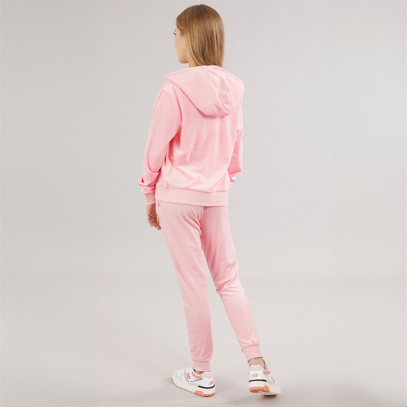 Juicy Couture Girls Velour Heart Logo Tracksuit Almond Blossom - Image 2