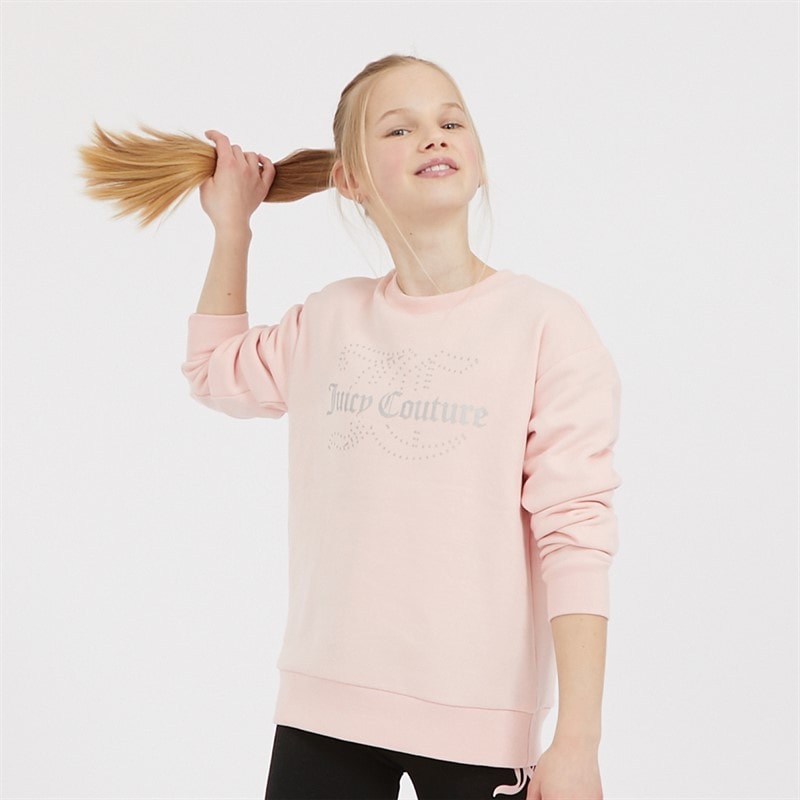 Juicy Couture Girls Crew Neck Sweatshirt Strawberry Cream - Image 3