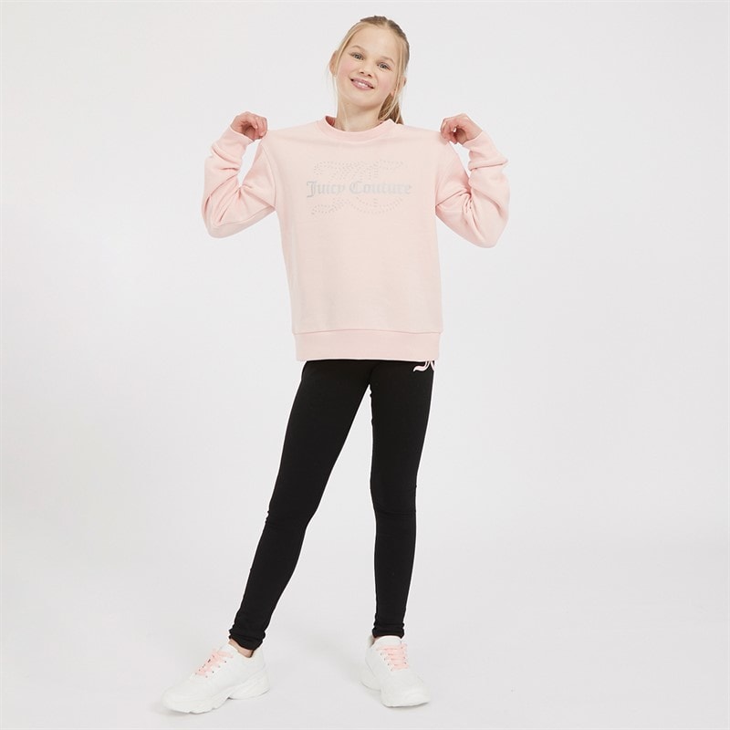 Juicy Couture Girls Crew Neck Sweatshirt Strawberry Cream - Image 4
