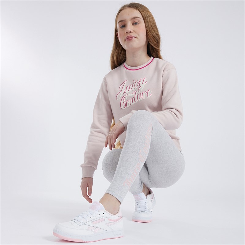 Juicy Couture Girls Sweatshirt and Leggings Set Strawberry Cream - Image 1