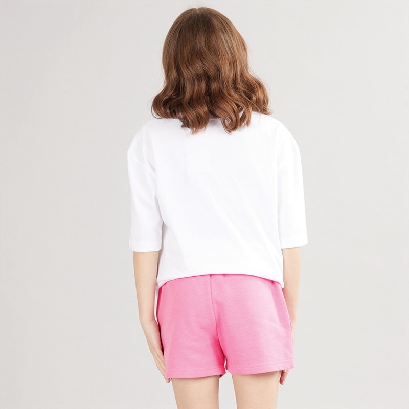 Juicy Couture Girls Oversized T-Shirt And Jersey Shorts Set Pink Cosmos - Image 2