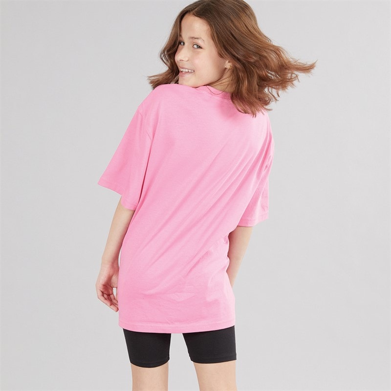 Juicy Couture Girls Script Boyfriend T-Shirt And Cycling Shorts Set Black - Image 2