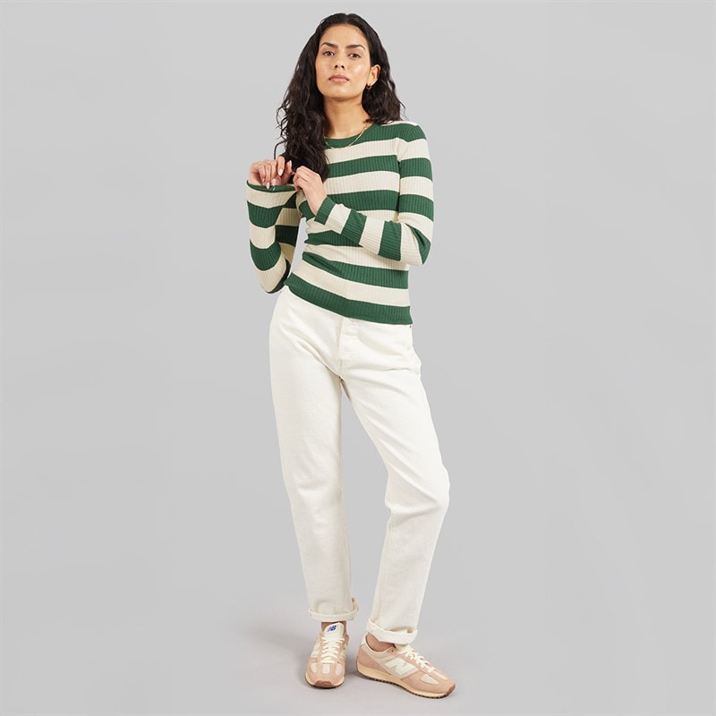Jacqueline De Yong Womens Plum Long Sleeve Knit Pullover Trekking Green - Image 4