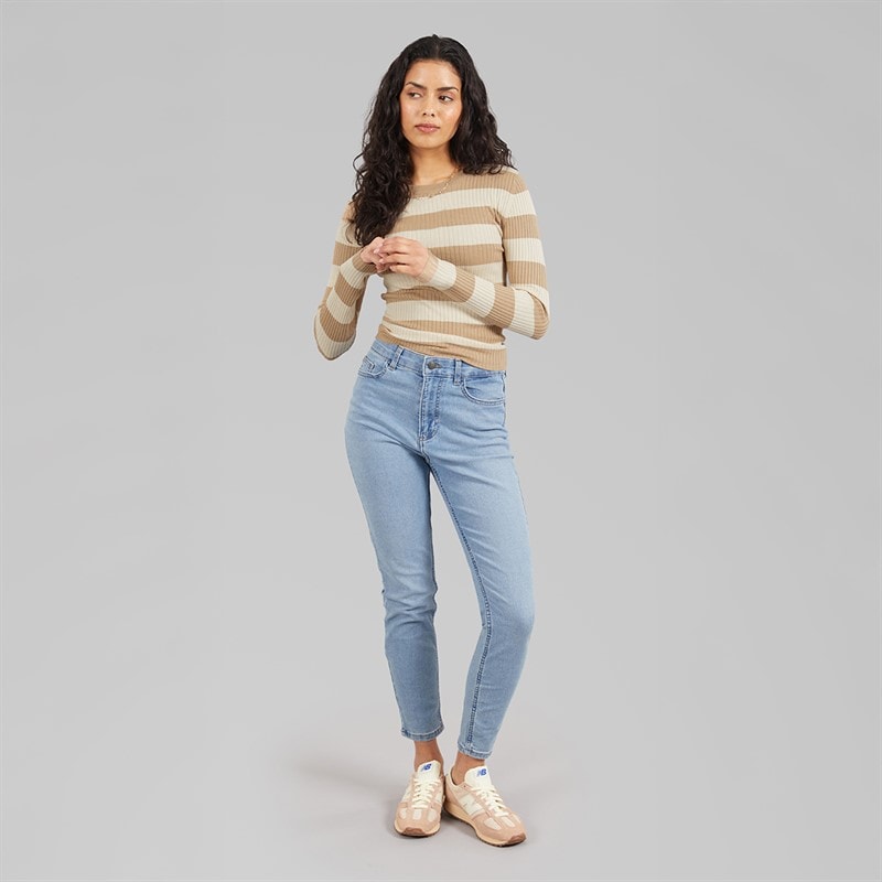 Jacqueline De Yong Womens Plum Long Sleeve Knit Pullover Humus - Image 3
