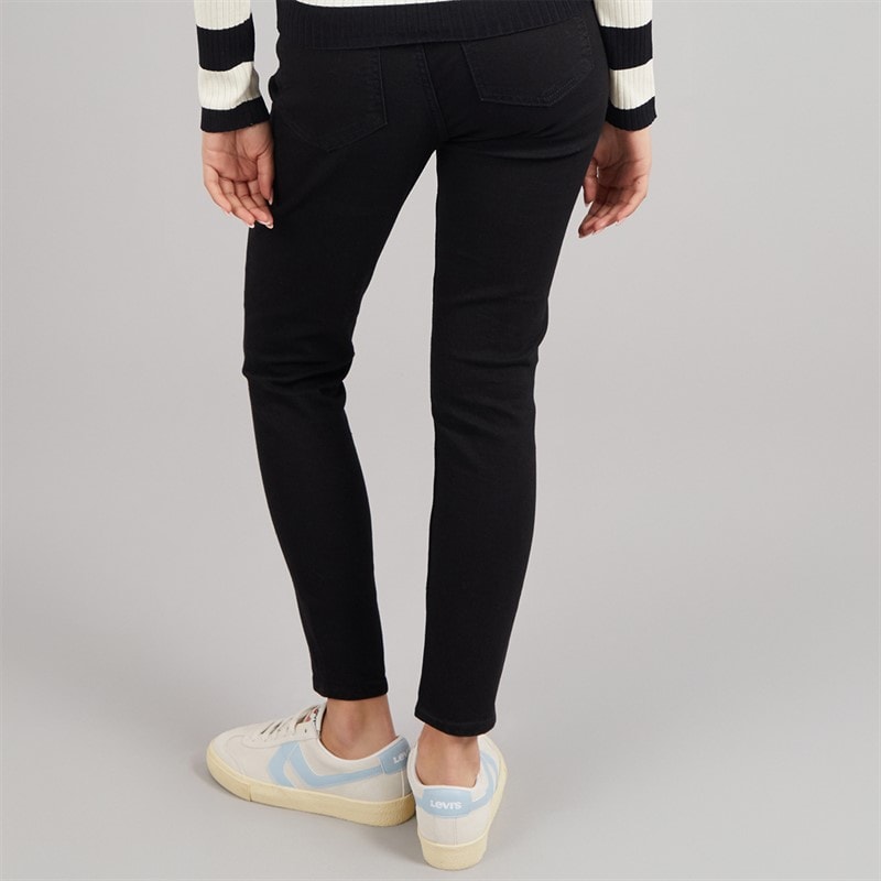 Jacqueline De Yong Womens Moon Skinny Jeans Black Denim - Image 2
