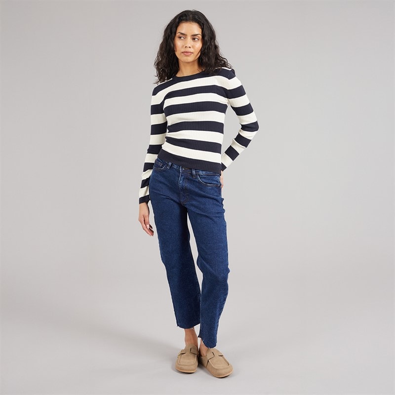 Jacqueline De Yong Womens Lullu Straight Jeans Dark Blue Denim - Image 4