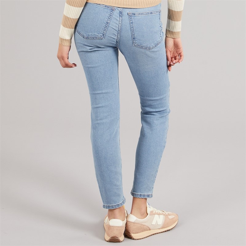 Jacqueline De Yong Womens Moon Skinny Jeans Medium Blue Denim - Image 2