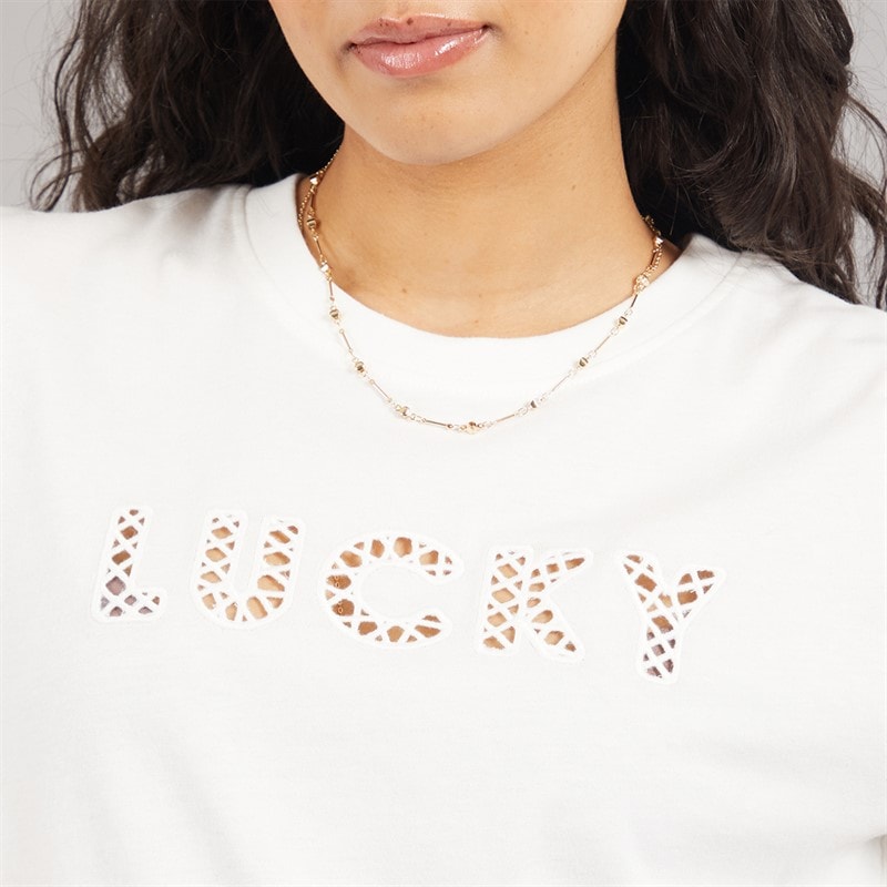 Jacqueline De Yong Womens Selma T-Shirt Cloud Dancer - Image 5
