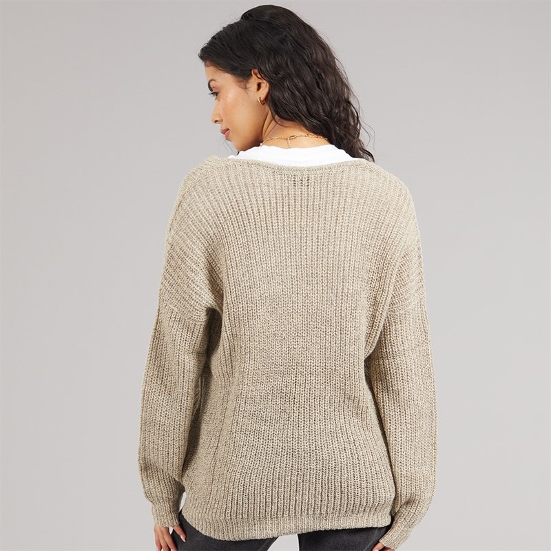 Jacqueline De Yong Womens Megan Knit Jumper Cement - Image 2