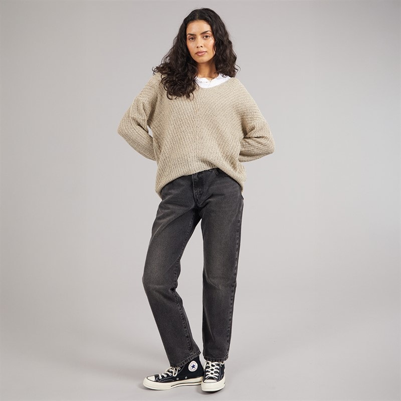 Jacqueline De Yong Womens Megan Knit Jumper Cement - Image 3