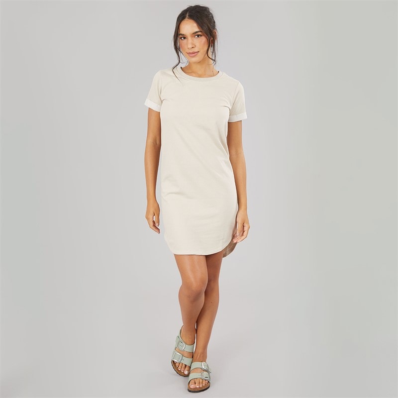 Jacqueline De Yong Womens Ivy Short Sleeve Dress Chateau Gray - Image 3