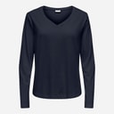 Jacqueline De Yong Womens Rex Long Sleeve T-Shirt Sky Captain