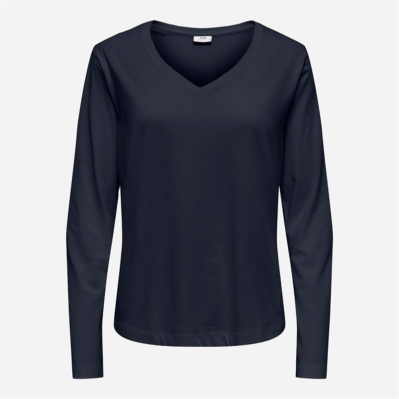 Jacqueline De Yong Womens Rex Long Sleeve T-Shirt Sky Captain - Image 1