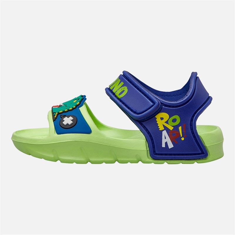Character Boys Dinosaur Ankle Strap Sandals Green - Image 2