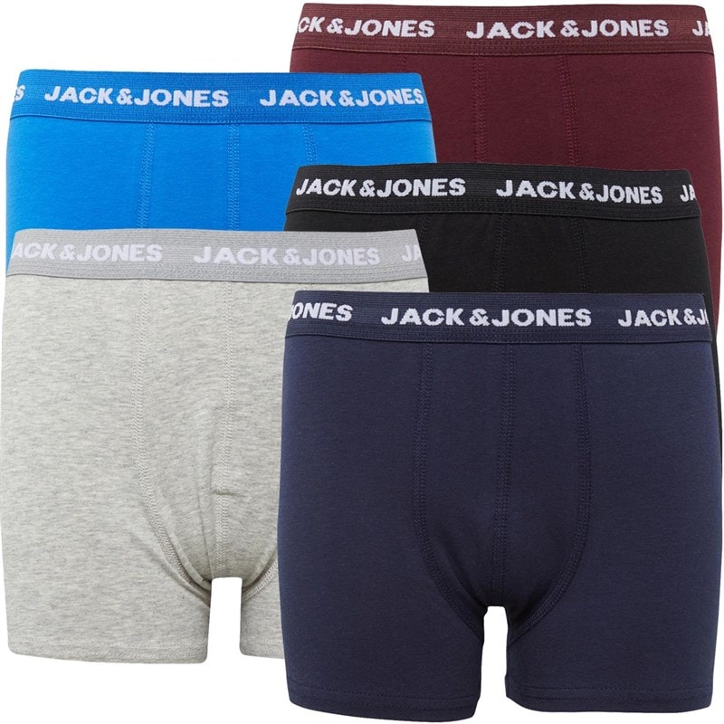 JACK & JONES Boys Base Five Pack Boxers Multi