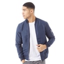 JACK & JONES Mens Mash Bomber Jacket Navy Blazer
