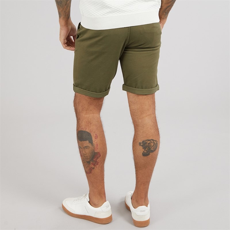 JACK & JONES Mens JJ Base Chino Shorts Olive Night - Image 2