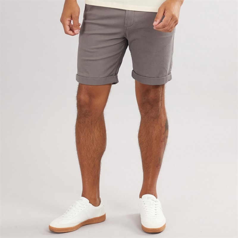 JACK & JONES Mens JJ Base Chino Shorts Charcoal Grey