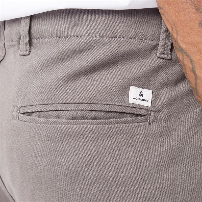 JACK & JONES Mens JJ Base Chino Shorts Charcoal Grey - Image 3