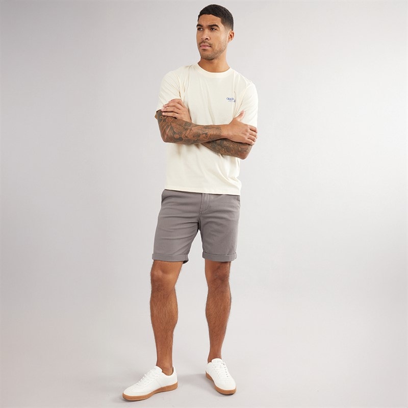 JACK & JONES Mens JJ Base Chino Shorts Charcoal Grey - Image 4