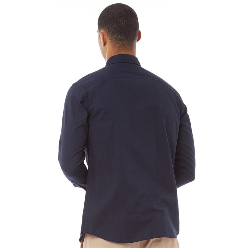 JACK & JONES Mens Long Sleeve Oxford Shirt Navy - Image 2
