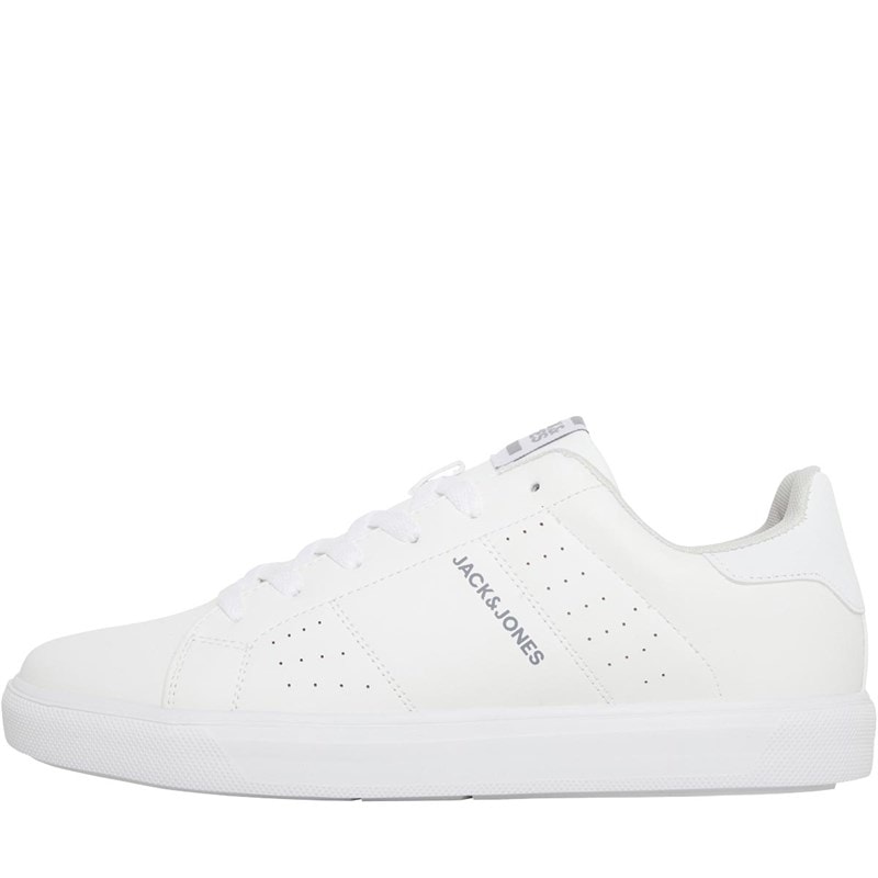 JACK & JONES Mens Ealing Trainers White - Image 1