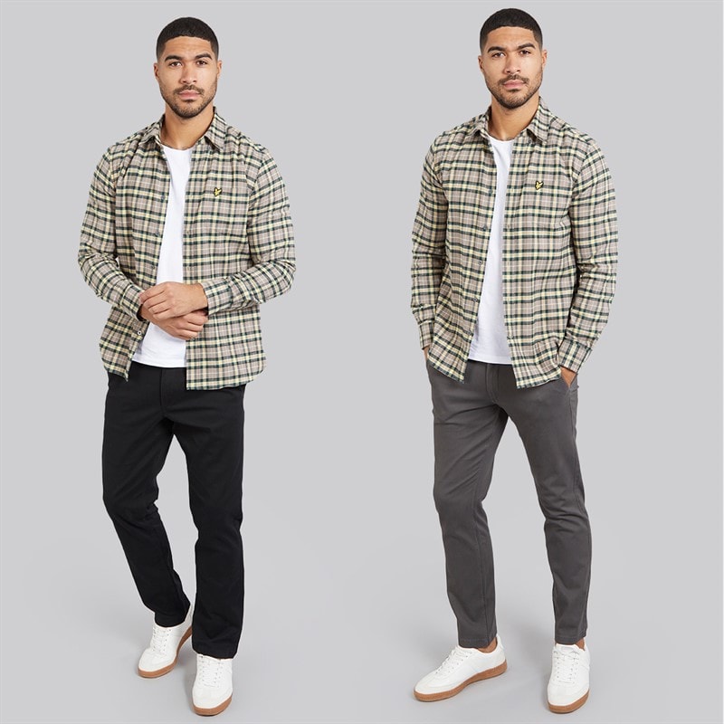 JACK & JONES Mens Bolton Dean AKM Two Pack Chinos Dark Grey/Black - Image 3