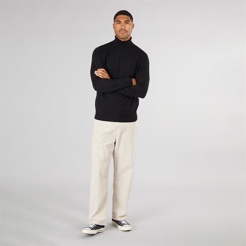 JACK & JONES Mens Jwhemil Knit Roll Neck Black - Image 3