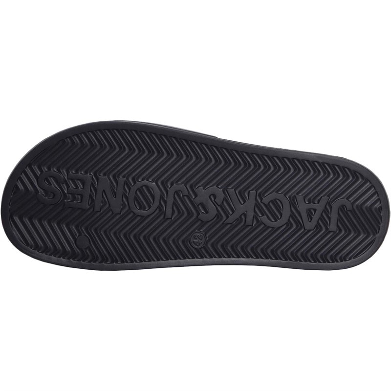 JACK & JONES Mens Gary Moulded Slides Anthracite - Image 3