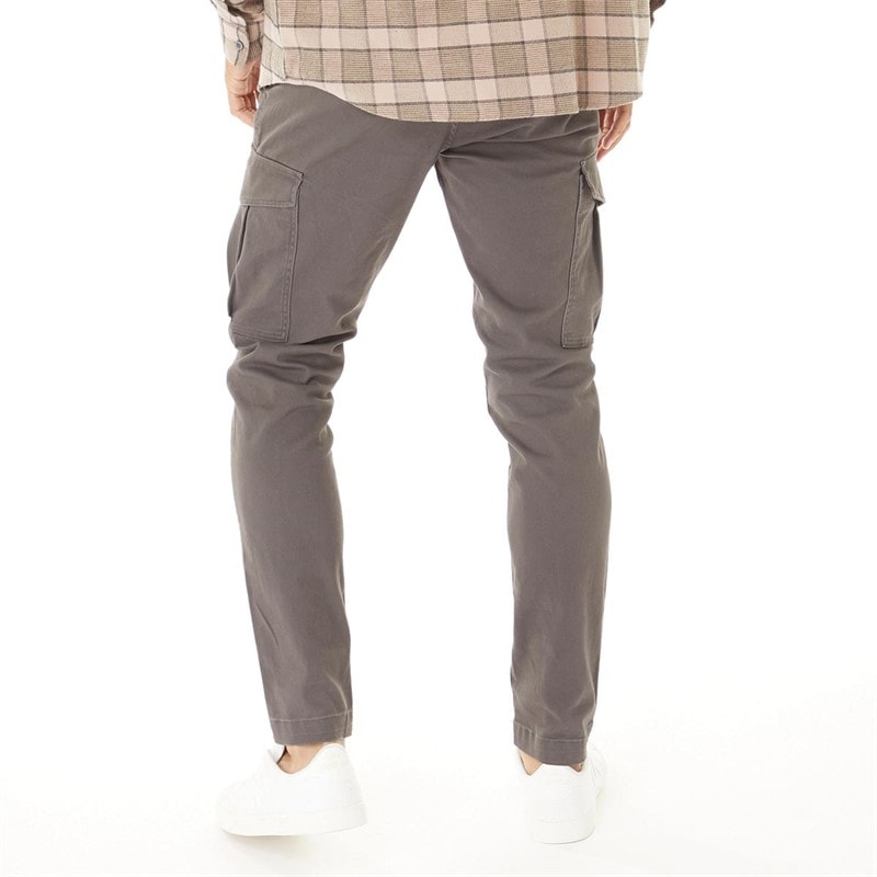 JACK & JONES Mens Marco Dean Cargo Pants Asphalt - Image 2