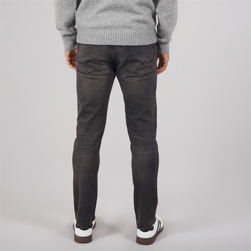 JACK & JONES JACK AND JONES Mens Glenn Sq354 Slim Fit Jeans Black - Image 2