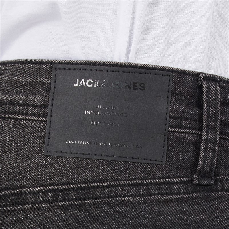 JACK & JONES JACK AND JONES Mens Glenn Sq354 Slim Fit Jeans Black - Image 3